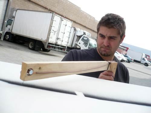 Tory Belleci building something