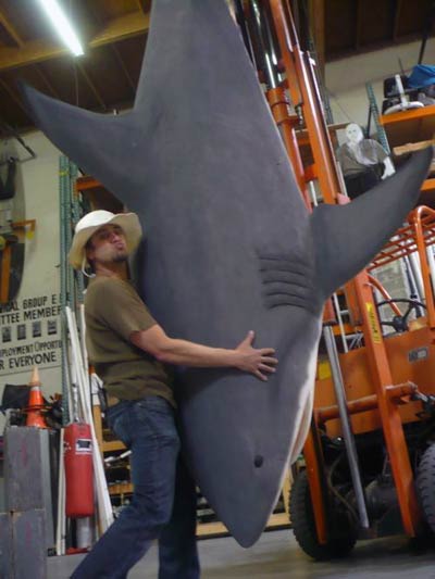 Tory Belleci holding shark